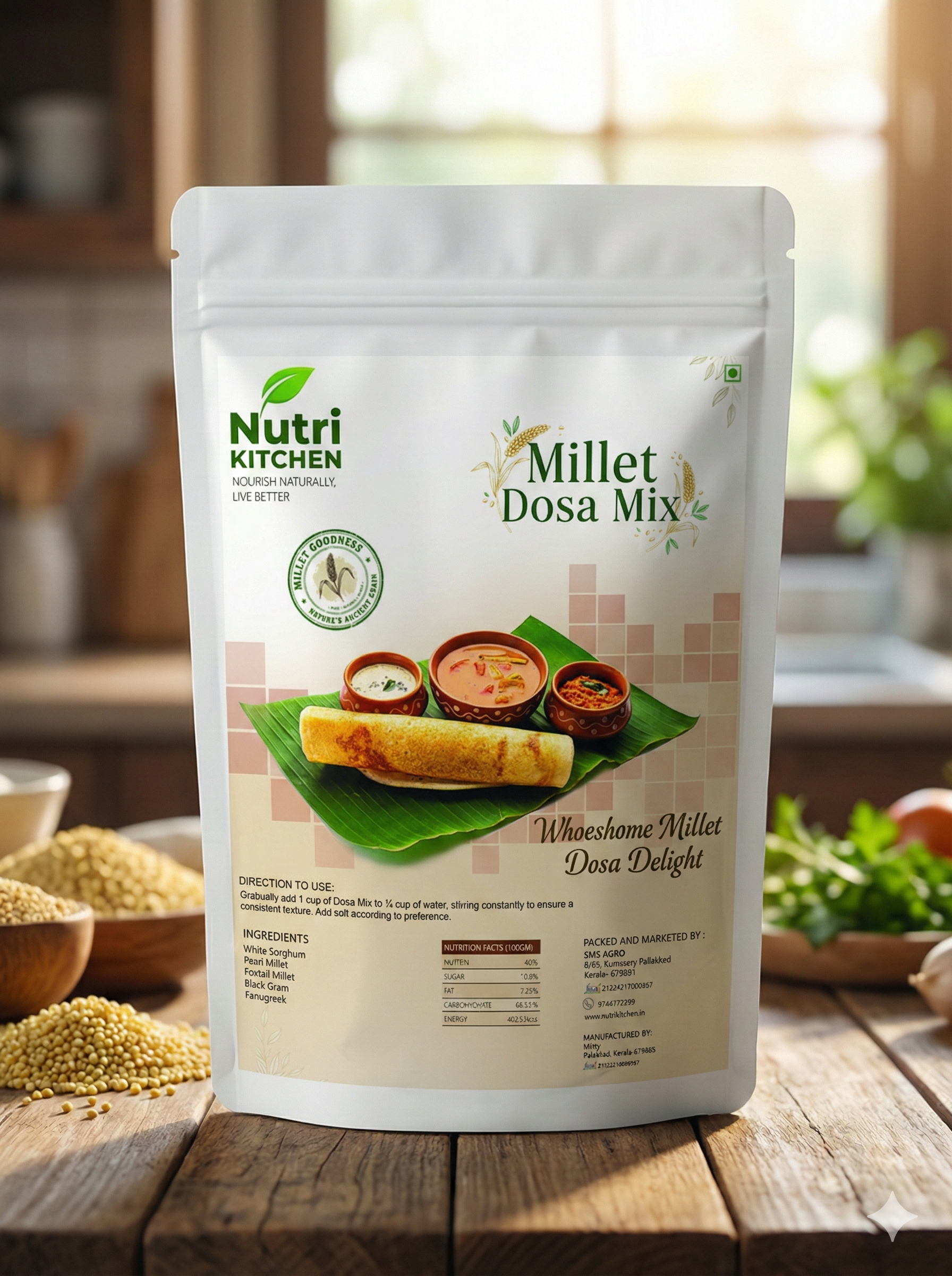 Millet Dosa Mix - Instant South Indian Breakfast